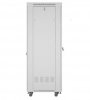Lanberg Szafa stojąca rack 19 cali 42U 600x800 szara drzwi szklane flack pack